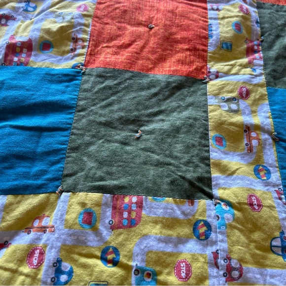 Vroom Vroom! Cars and Trucks Busy Street Handmade Baby Quilt On The Go
#0911242 - Picture 7 of 12